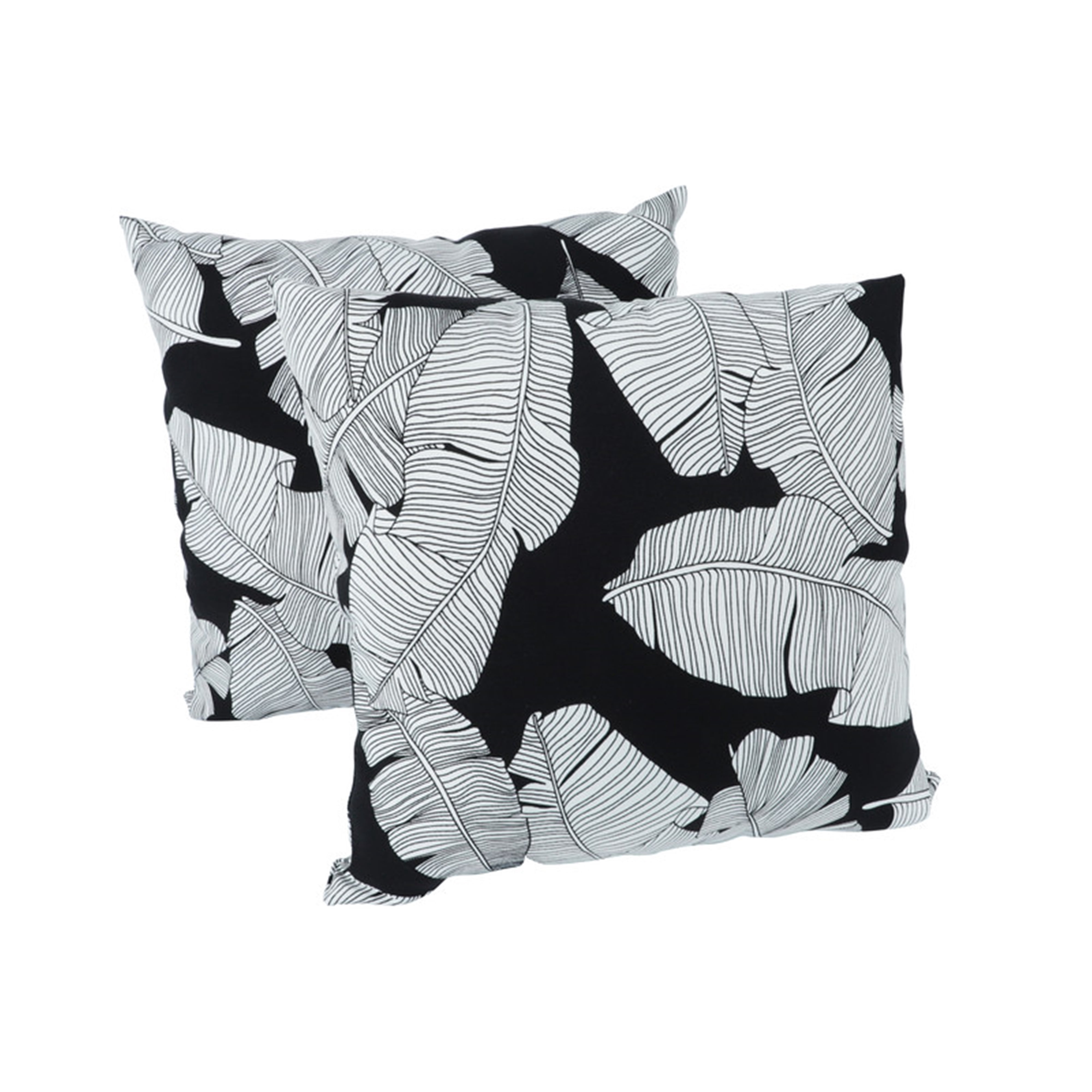 SDJPOI 2 Pack Outdoor Throw Pillows, 18x18 Inch Waterproof & Fade-Resistant Patio Cushions, Soft Decorative Pillows for Home, Garden