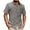 Gray, variant on Men's Casual Cotton Short Sleeve Button Down Dress Shirt Plaid Collar Denim Work Shirts