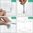 thumbnail image 5 of HAKIDZEL Bathroom Countertop Storage Rack Acrylic Transparent 1Pcs 13.4X11.8X9.4in, 5 of 8
