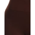thumbnail image 3 of Women's Solid Color Seamless Wide Waistband Capri Leggings, 3 of 4