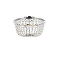thumbnail image 1 of Elegant Lighting Cora Support Affleurant 13 Pouces en Chrome, 1 of 2