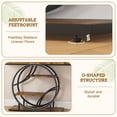 thumbnail image 6 of MONGJI Table for Foyer,41.3 Inch Industrial Narrow Console Table,Accent Decor Living Room Furniture,Hallway & Sofa Table for Entrance,4-Tier Storage Shelves,Metal Frame,Thick Wood Top, 6 of 7