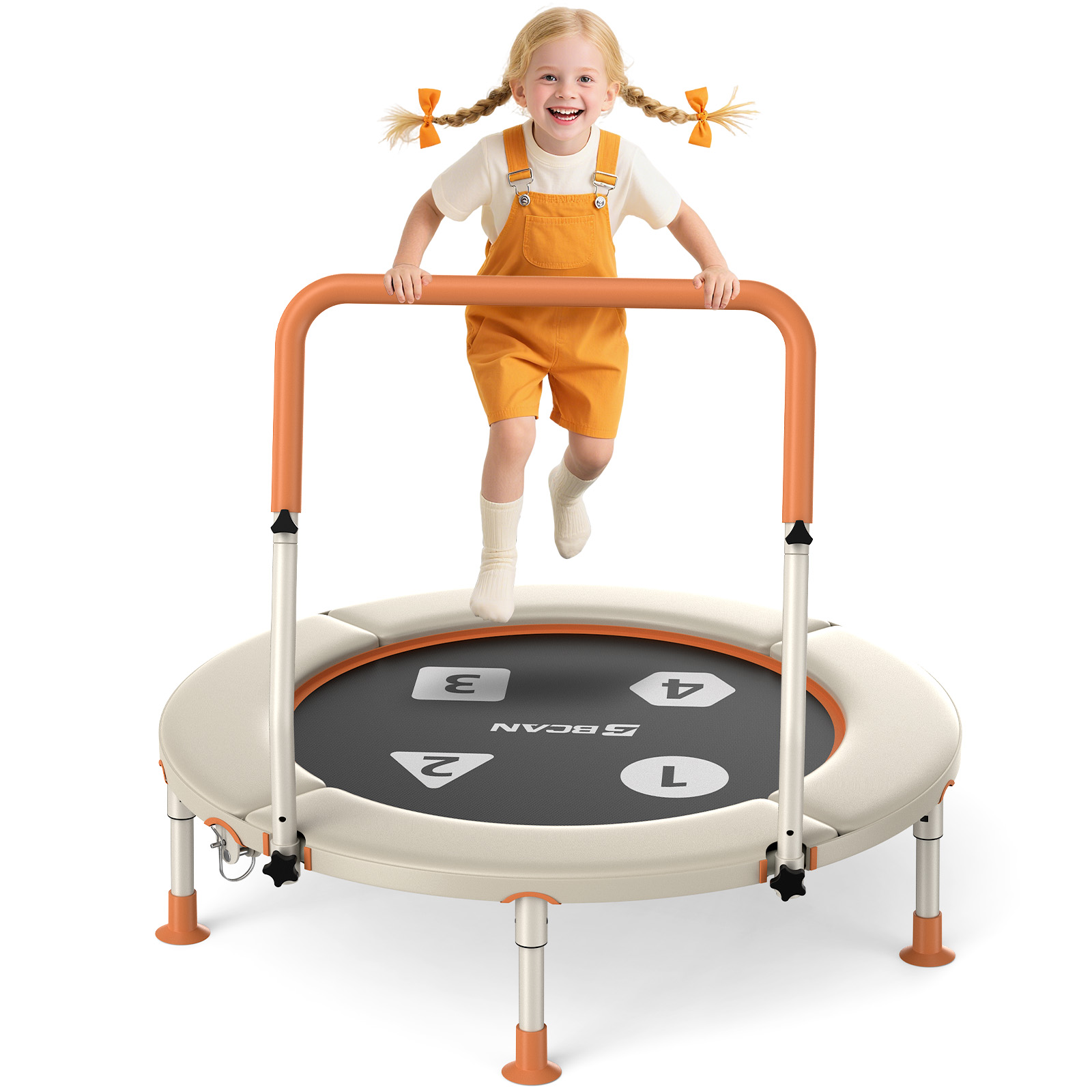 BCAN 36-Inch Mini Toddler Trampoline with Foam Handle photo 1