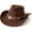 Coffee, variant on Western Cowboy Hat for Kids Girls with Heart Shaped Buckle Blet Cowgirl Hat Rodeo Party Hats