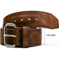 thumbnail image 3 of Big & Tall Belt for Mens 56"-80" Genuine Leather Belt Reinforced Strap Extra Long Belts for Casual Work Jean, 3 of 7