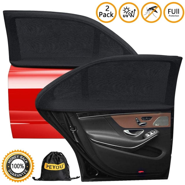 2 Pieces Car Sun Protection, Car Sun Protection Baby / Children Double-Sided UV Protection Car Window Sun Protection, 120 * 50cm