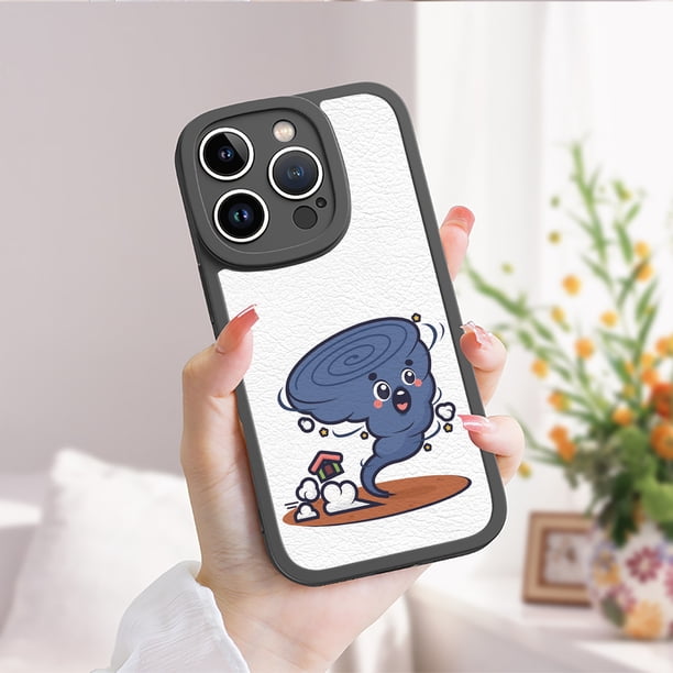 Destaca entre la multitud con una exclusiva funda de goma de TPU con patrón de dibujos animados para iPhone