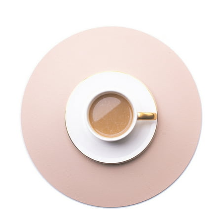 

PU Leather Placemat Multipurpose Non-Slip Heat Resistant Table Mat for Home