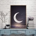 thumbnail image 3 of IDEA4WALL Framed Canvas Wall Art for Living Room, Bedroom Moon with Bright Canvas Prints for Modern Home Decoration Ready to Hang, 3 of 4