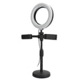 thumbnail image 2 of Desktop Selfie Ring Light With Stand, Dimmable 3 In 1 Adjustable Selfie Ring Light With Cell Phone Holder, 360° Rotating For Live Stream Makeup, 2 of 8