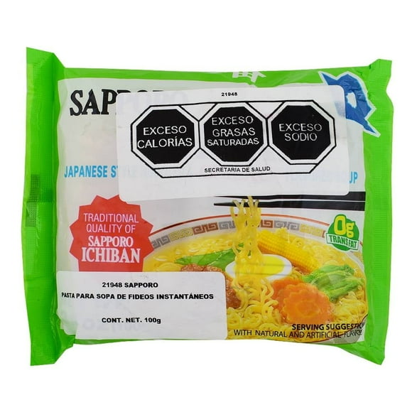 Sopa instantánea Sapporo sabor pollo 100 g