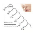 CANKER 36 Pcs Titanium Steel Nose Rings Nose Piercings Jewelry Nose