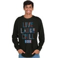 thumbnail image 5 of Live Laugh Chill Icee Logo Retro Long Sleeve TShirt Men Women Brisco Brands S, 5 of 6