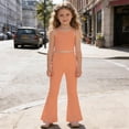 thumbnail image 2 of Xijirk Girls High Waist Soft Stretch Casual Pants With Pockets Comfortable Everyday Wear,12-13 Years, 2 of 4