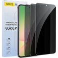 thumbnail image 1 of wonima44 3 Pack Privacy Screen Protector for Samsung Galaxy A56, HD Clear Tempered Glass Film, Anti Spy, Anti Scratch, 9H Hardness, Touch Sensitive, Bubble Free, 1 of 1
