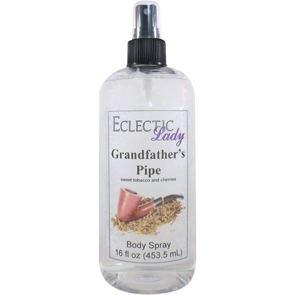 Grandfather's Pipe Body Spray, Eclectic Lady, Hydrating Mist, Unisex, 16 oz