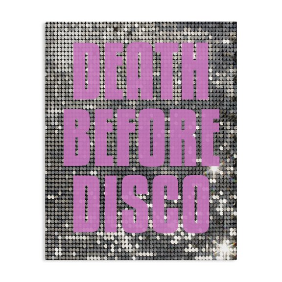 Stupell Industries Art Deco Glam Death Before Disco Canvas Art, 24 x 30, by House of Lulu