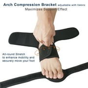 JOMECA Drop Foot Brace for Walking - Dual Forefoot Support Plates Adjustable Soft AFO, Foot Drop, TBI, ALS, MS, Bone Fracture, Fits Women & Men -(Right, L/XL)