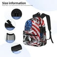 thumbnail image 4 of Goofa Largemouth Bass Fish in USA Print Casual Backpack for Women Men,Waterproof High School Bookbag,Lightweight Travel Daypack,Classic College Backpack,Laptob Backpack, 4 of 6