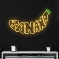 thumbnail image 3 of Handmadetneonsign Custom Banana Neon Sign, Banana LED Sign, Banana Fruit Neon Lights, Nursery Room, 3 of 5