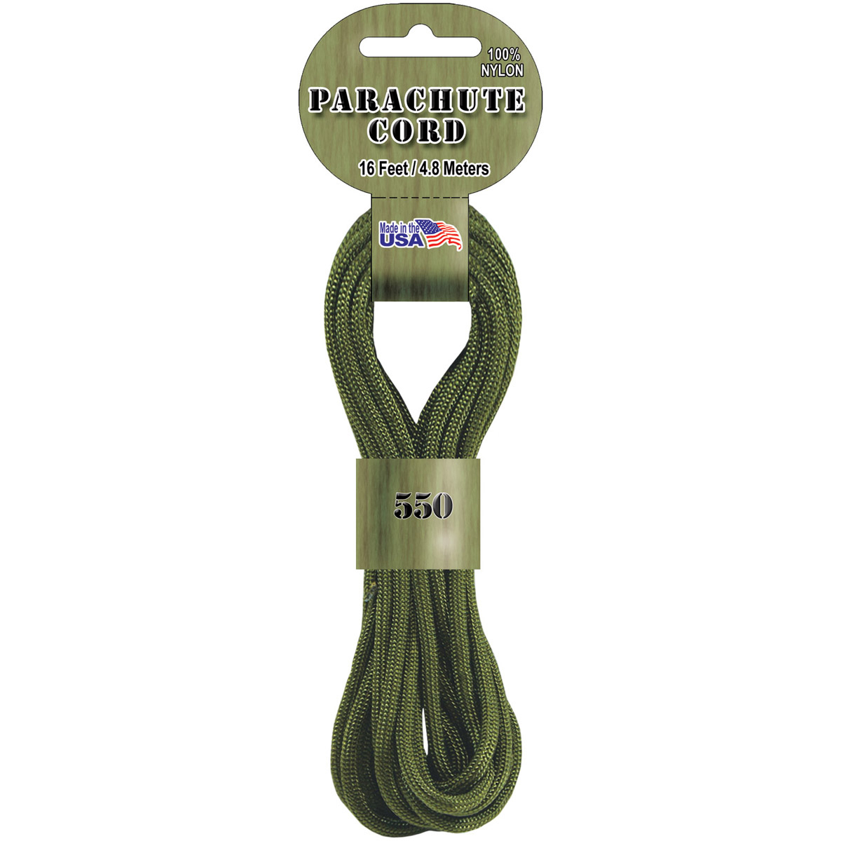 Parachute Cord, 550, 16', Sea Turtle