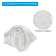 thumbnail image 4 of Uxcell Artificial Flowers Roses Heads Satin Ribbon Roses Fake Flowers Fabric Flowers White 30 Pack, 4 of 5