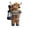 A, variant on Solar Powered Upland Cattle Figurine Statue Miniature Cute Decorative LED Light Whimsical Ornament Lamp