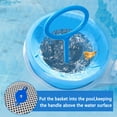 thumbnail image 5 of Pool Skimmer Basket Handle Universal Skimmer Basket Hook Set, Pool Basket Cleaning Tool No Need To Bend Down For Inground Pools, 1Pc Handle 1Pc Hook 1Pc Adapter 4Pc Screws, 5 of 7