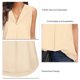 thumbnail image 5 of Camisa de verano con cuello en V, chaleco con cuello en V para mujer, camisa sin mangas para mujer, chaleco sin mangas, experiencia incomparable, 5 of 6
