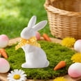 thumbnail image 4 of HaoXun Ceramic Bunny Ornament - Cute Easter Rabbit Figurine for Home Decor, Living Room, Table Centerpiece, Gift for Friends, 4 of 6