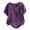 Purple, variant on Plus Size Women's Bohemian Floral Embroidered Blouse, Plus Size Women Bohemian Floral Embroidered Shirt Short Sleeves Top Blouse Army Green, L