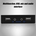 thumbnail image 3 of Panel frontal NikouMX disquete USB2.0 3,5'' 9 pines a 2 interfaz USB2.0 con micrófono de audio, 3 of 8