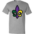 thumbnail image 3 of Inktastic Fleur De Lis Mardi Gras Holiday T-Shirt, 3 of 5