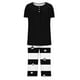 thumbnail image 5 of Sexy Pijama Conjunto para las Mujeres, Cuello Redondo Blusa de Manga Corta Y Pantalones, Traje de Moda Casual, 5 of 9