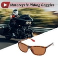 thumbnail image 2 of Gafas de montar para motocicleta Unique Bargains 1 Pc Anti-reflejo Tri-acetel Celulosa PC UV400 Gafas de sol para ciclismo Lente Marrón Marco Estampado de Leopardo, 2 of 6