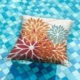 thumbnail image 2 of Outdoor Throw Pillow Covers 16x16 Inch Set of 2 Waterproof Spring Summer Geometric Elegant Burnt Orange Outdoor Pillow Covers for Patio Funiture Garden Couch 168D, 2 of 5