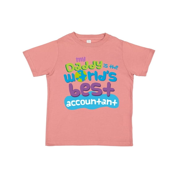 Inktastic My Daddy is the Worlds Best Accountant Boys or Girls Toddler T-Shirt