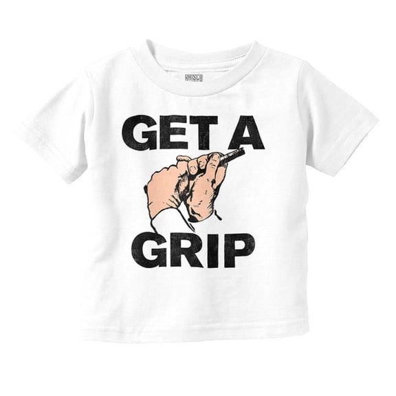 Get a Grip Golfing Golfer Joke Funny Toddler Boy Girl T Shirt Infant Toddler Brisco Brands 6M