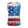 thumbnail image 4 of 4 of July Shirts for Women Sleeveless American Flag Print Tank Tops Independence Day Loose Tunic Clothes, 4 of 5