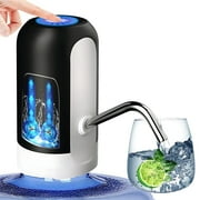 Fixdono Water Pump Dispenser, Automatic Electric Drinking Water Pump, USB Charging Water Dispenser, Water Pump for 2, 3, 4, 5 Gallon, Black