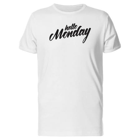 Stylish Hello Monday Tee. Men's -Image by (Best Mens Cyber Monday)