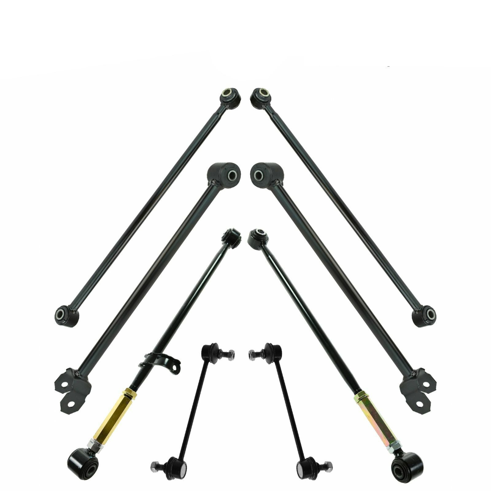 8 Piece Rear Suspension Kit Lower Control Trailing Locating Arms