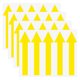 thumbnail image 1 of Uxcell Paquete de 4 Adhesivos Flecha Impermeables de 5 x 1 pulgadas para Marcado de Paredes/Señal de Tráfico [Amarillo], 1 of 6
