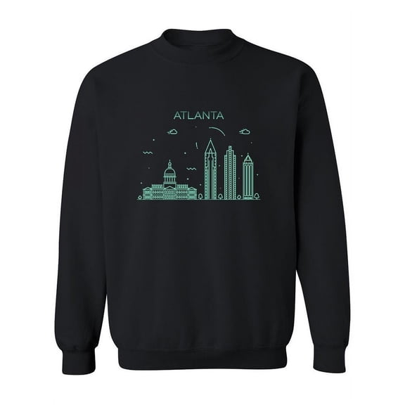 Atlanta Linear Style Doodle Sweatshirt Women -Image by Shutterstock, Female 5X-Large