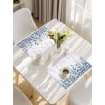 thumbnail image 5 of Spring Blue Eucalyptus Placemats Set of 8, Botanical Green Leaf Country Placemats for Dining Table, Place Mats for Kitchen Tabletop, Waterproof Wipeable Dining Table Mats Set, 5 of 9