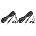 thumbnail image 1 of IR Infrarrojos Emisor Extensión Cable 9,8 pies Largo 45 Grados Emisión Ángulo 3,5mm Enchufe 3 Rojo Cabezas 2 Piezas Unique Bargains extensores de control remoto de audio y video, 1 of 5