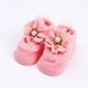 thumbnail image 4 of 1 par de calcetines de algodón para bebé, niña, recién nacida, con lazo de flores y encaje, talla M (rosa, estilo aleatorio)., 4 of 7