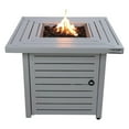 25" H X 30" W Steel Propane Natural Gas Fire Pit Table Natural