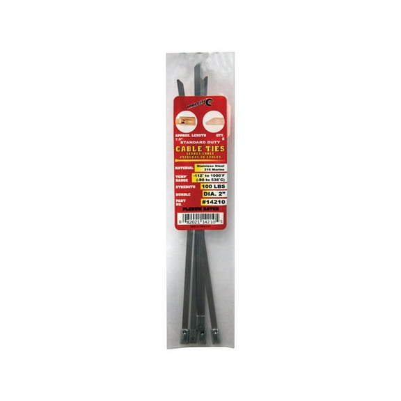 Tool City 3766920 7.9 in. Stainless Steel Cable Tie