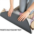 thumbnail image 3 of Cartoon Pug Dog Hot Yoga Mat Towel Non Slip for Hot Yoga - Quick-Drying Yoga Mat Cover with 4 Corner Pockets with Travel Bag - Hot Yoga Towel Non Slip 74"x26", 3 of 6